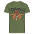 Lustiger Hund mit Pistole - Erwischt - Defeated - T-Shirt - Militärgrün