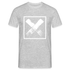 Warnzeichen X Gefahrenzeichen Lustiges - T-Shirt - Grau meliert