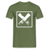Warnzeichen X Gefahrenzeichen Lustiges - T-Shirt - Militärgrün