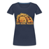 Fauler schlafender Löwe - Ich sehe alles - Frauen Premium T-Shirt - Navy