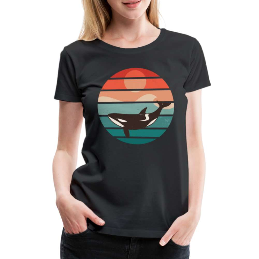 Orca Reto Design - Orca Wahl Frauen Premium T-Shirt - Schwarz
