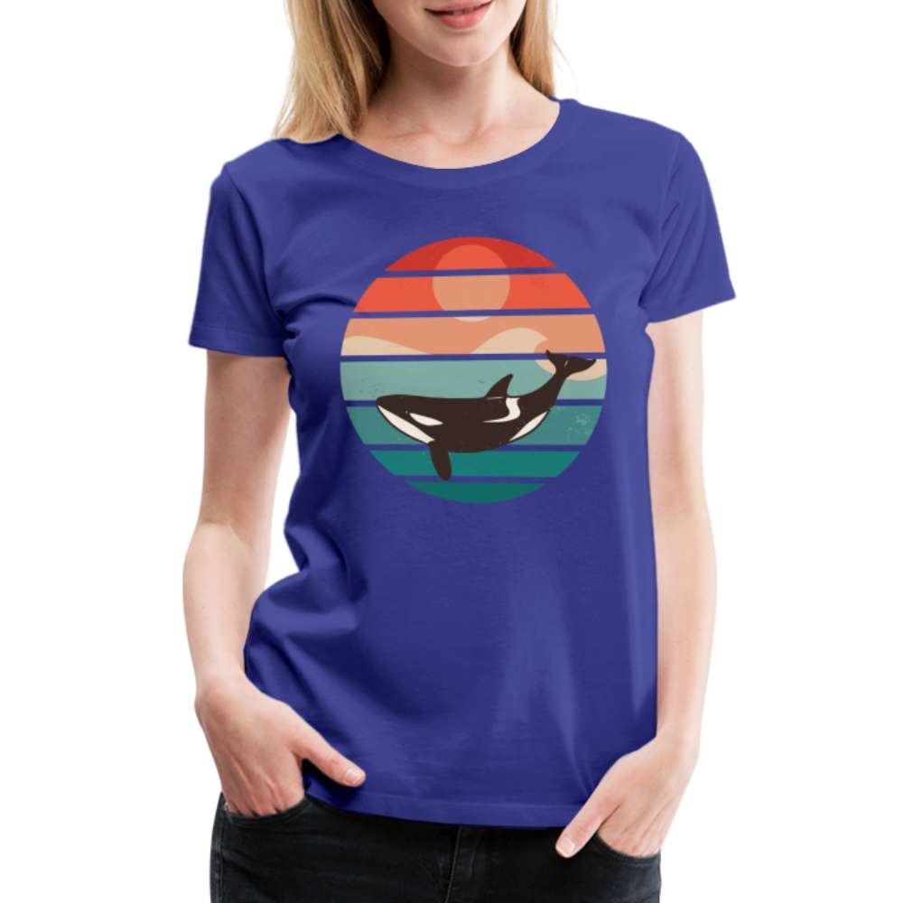 Orca Reto Design - Orca Wahl Frauen Premium T-Shirt - Königsblau