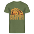 Fauler schlafender Löwe - Einen Scheiß muss ich - T-Shirt - Militärgrün