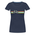Fahrrad Fahrer Shirt - Vintage Retro Fahrrad Frauen Premium T-Shirt - Navy