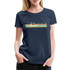 Fahrrad Herzschlag Shirt - Vintage Retro Fahrrad Frauen Premium T-Shirt - Navy
