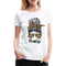 Mom Life Messy Bun - Mutter Mama Frauen Premium T-Shirt - weiß