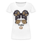 Mom Life Messy Bun - Mutter Mama Frauen Premium T-Shirt - weiß