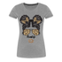 Mom Life Messy Bun - Mutter Mama Frauen Premium T-Shirt - Grau meliert