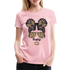 Mom Life Messy Bun - Mutter Mama Frauen Premium T-Shirt - Hellrosa