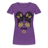Mom Life Messy Bun - Mutter Mama Frauen Premium T-Shirt - Lila