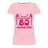 80. Geburtstag - Teufelchen - So gut kann man mit 80 aussehen Geschenk Frauen Premium T-Shirt - Hellrosa