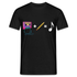 Retro Musik Kassette Bleistift Bandsalat Lustiges T-Shirt - Schwarz