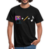 Retro Musik Kassette Bleistift Bandsalat Lustiges T-Shirt - Schwarz