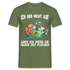 Lustige Schnecke Laufen Rennen Ich geb nicht auf T-Shirt - Militärgrün