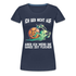 Lustige Schnecke Laufen Rennen Ich geb nicht auf Frauen Premium T-Shirt - Navy