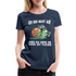 Lustige Schnecke Laufen Rennen Ich geb nicht auf Frauen Premium T-Shirt - Navy