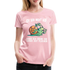 Lustige Schnecke Laufen Rennen Ich geb nicht auf Frauen Premium T-Shirt - Hellrosa