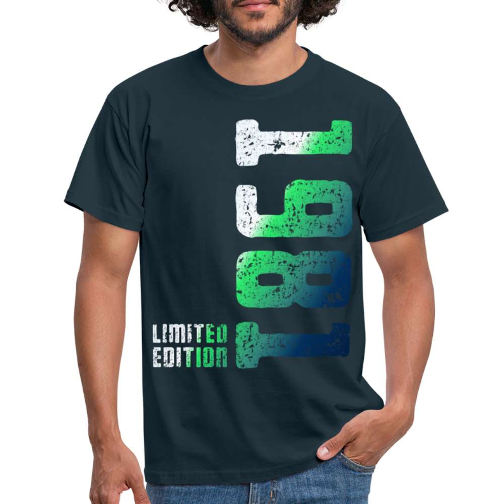 1981 Geburtstags Shirt Limited Edition Geschenk T-Shirt - Navy