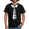 Piano Klavier Spieler Shirt Piano Krawatte Lustiges T-Shirt - Schwarz