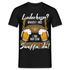 Trachten Shirt Lederhose passend für Oktoberfest Lustiges T-Shirt - Schwarz
