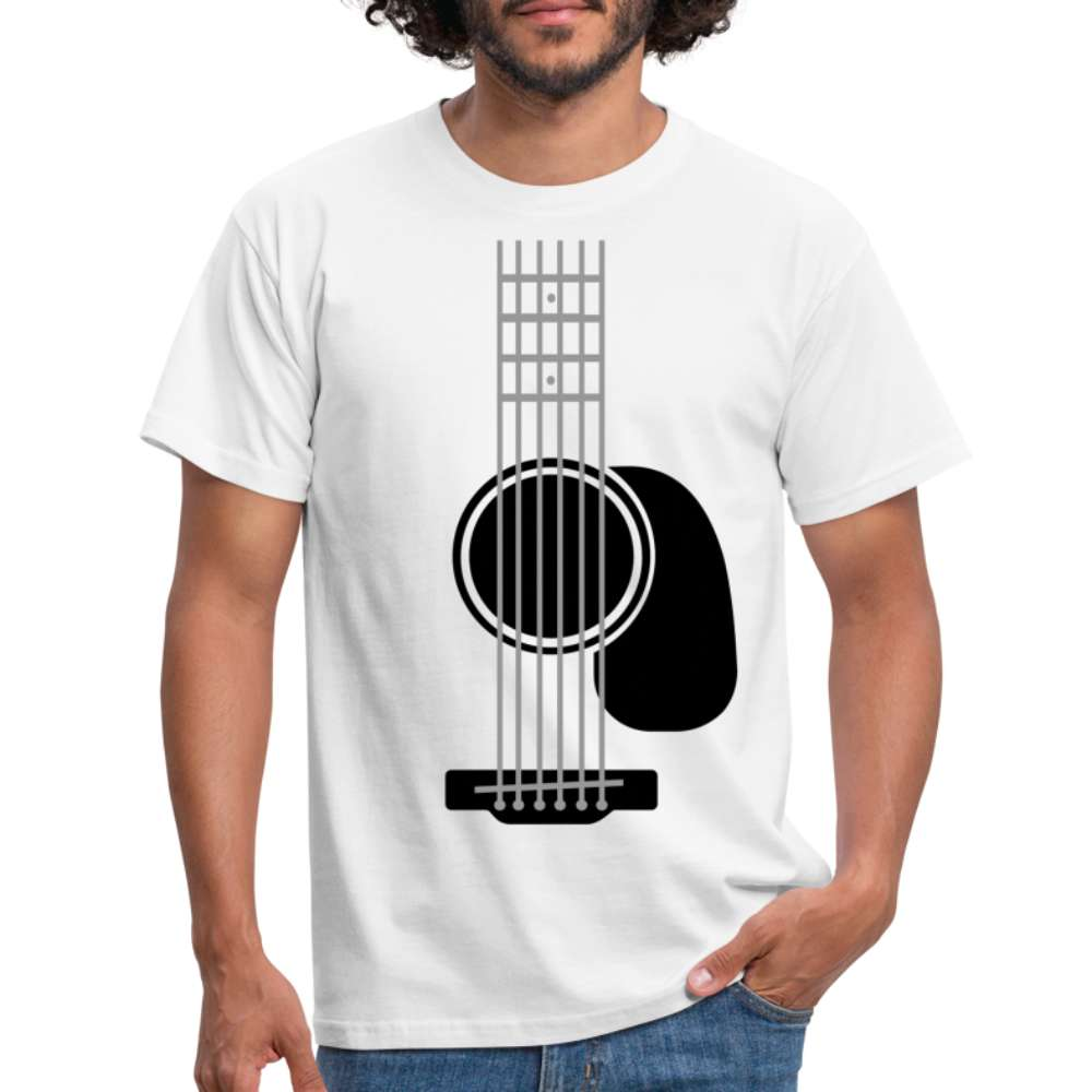 Gitarre Gitarrist Musik T-Shirt - weiß