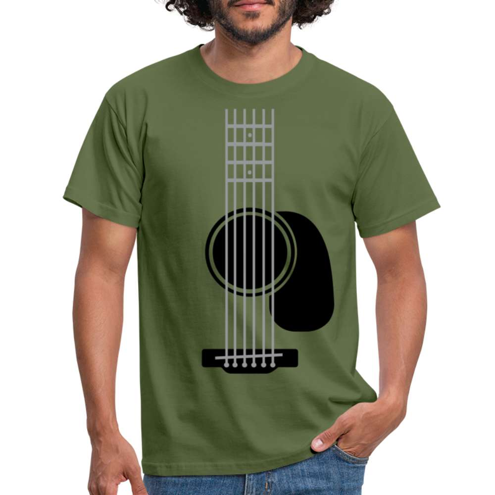 Gitarre Gitarrist Musik T-Shirt - Militärgrün
