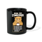 Morgenmuffel Katze, Brauche Schlaf, Kaffee und eine Schaufel Kaffee Tasse - Schwarz