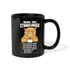 Morgenmuffel Katze, Brauche Schlaf, Kaffee und eine Schaufel Kaffee Tasse - Schwarz