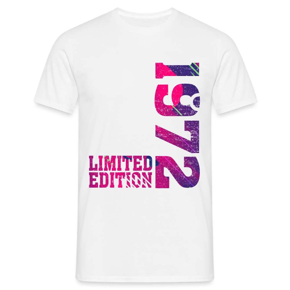 Geburtstags Shirt 1972 Limited Edition Geschenk T-Shirt - weiß