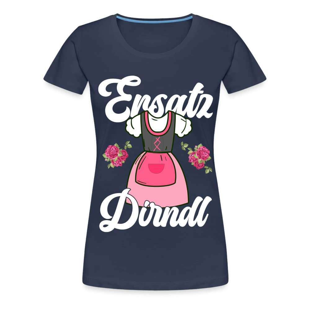 Damen Trachtenshirt Ersatz Dirndl T-Shirt Passend für Oktoberfest Frauen Premium T-Shirt - Navy
