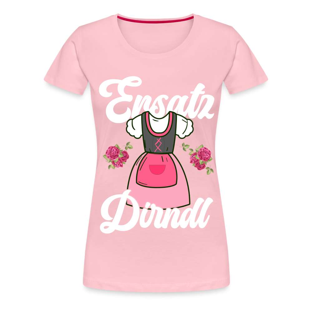 Damen Trachtenshirt Ersatz Dirndl T-Shirt Passend für Oktoberfest Frauen Premium T-Shirt - Hellrosa