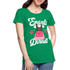 Damen Trachtenshirt Ersatz Dirndl T-Shirt Passend für Oktoberfest Frauen Premium T-Shirt - Kelly Green