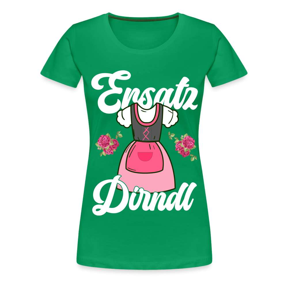 Damen Trachtenshirt Ersatz Dirndl T-Shirt Passend für Oktoberfest Frauen Premium T-Shirt - Kelly Green