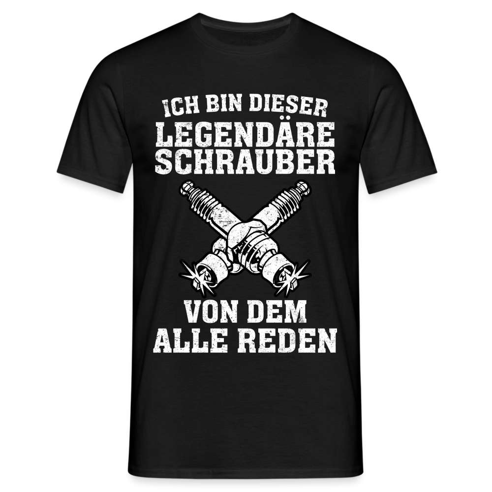 Mechaniker Ich bin dieser Schrauber von dem alle Reden Männer T-Shirt - Schwarz