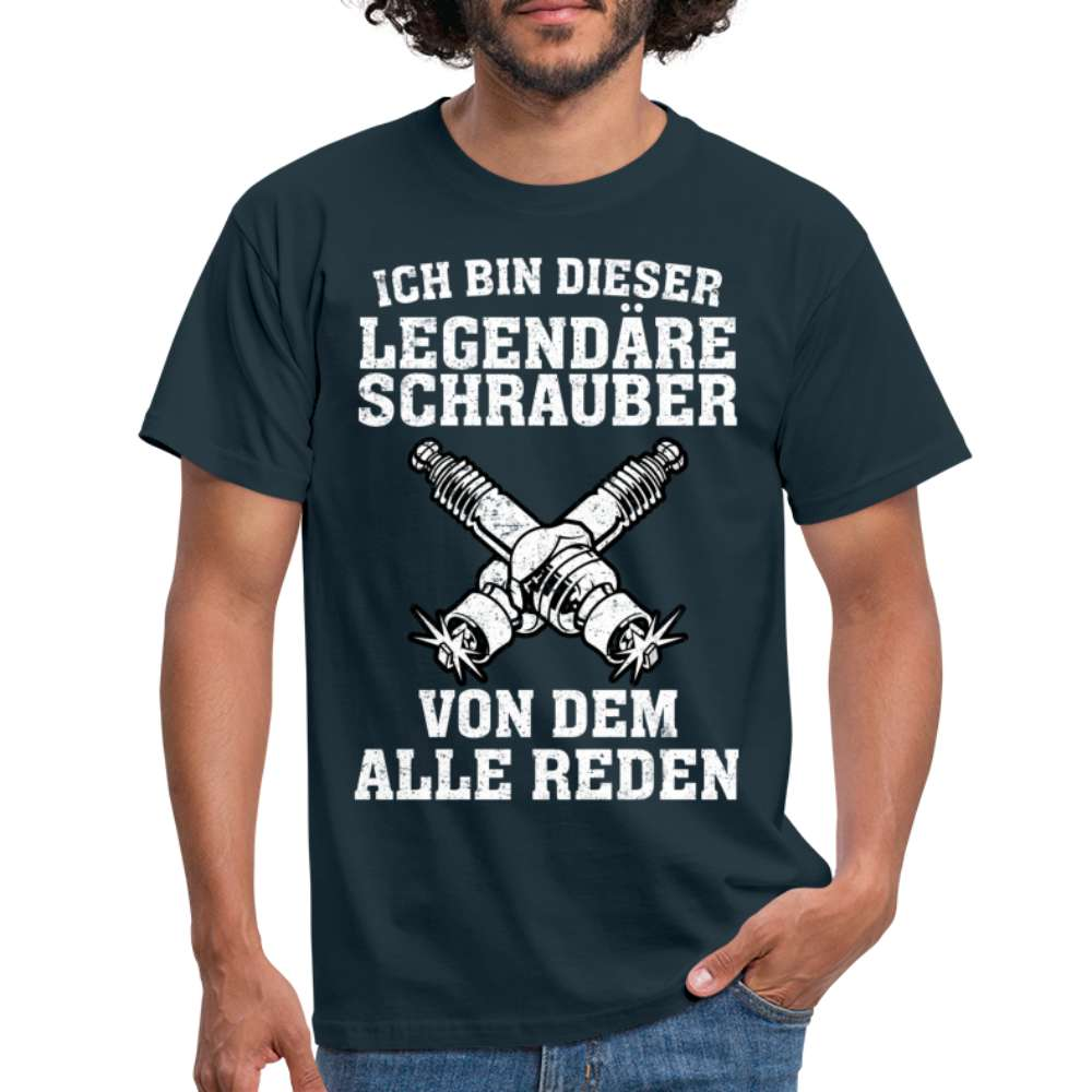 Mechaniker Ich bin dieser Schrauber von dem alle Reden Männer T-Shirt - Navy