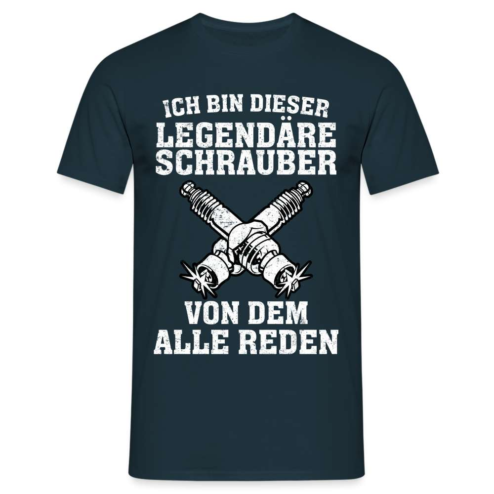 Mechaniker Ich bin dieser Schrauber von dem alle Reden Männer T-Shirt - Navy