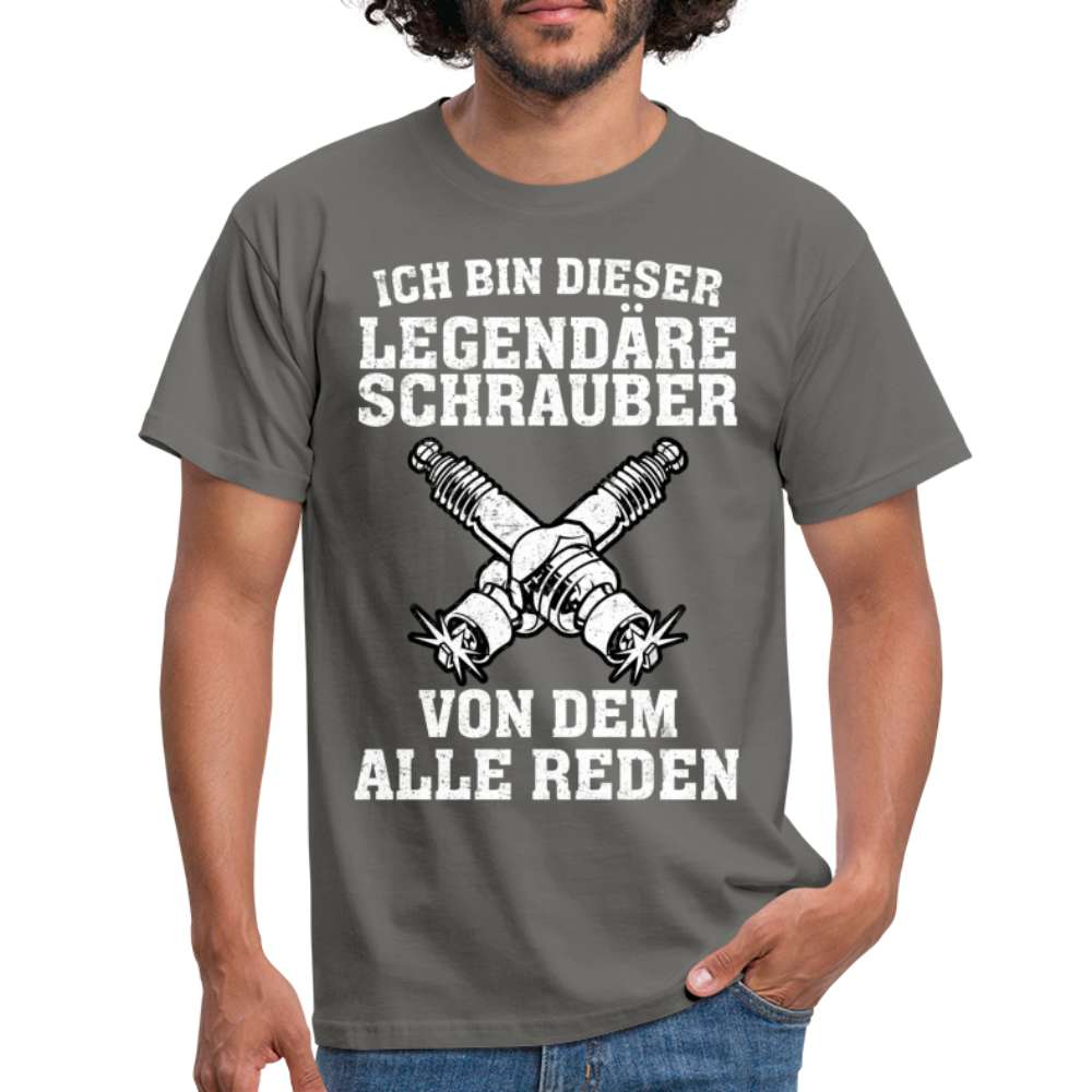 Mechaniker Ich bin dieser Schrauber von dem alle Reden Männer T-Shirt - Graphit
