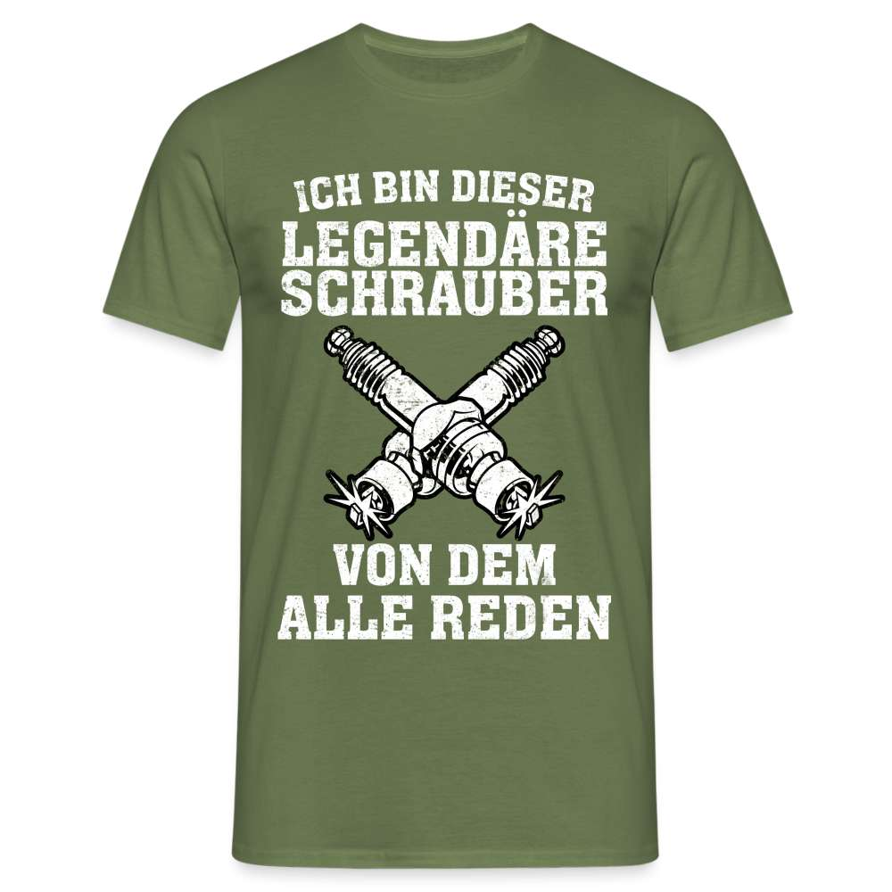 Mechaniker Ich bin dieser Schrauber von dem alle Reden Männer T-Shirt - Militärgrün