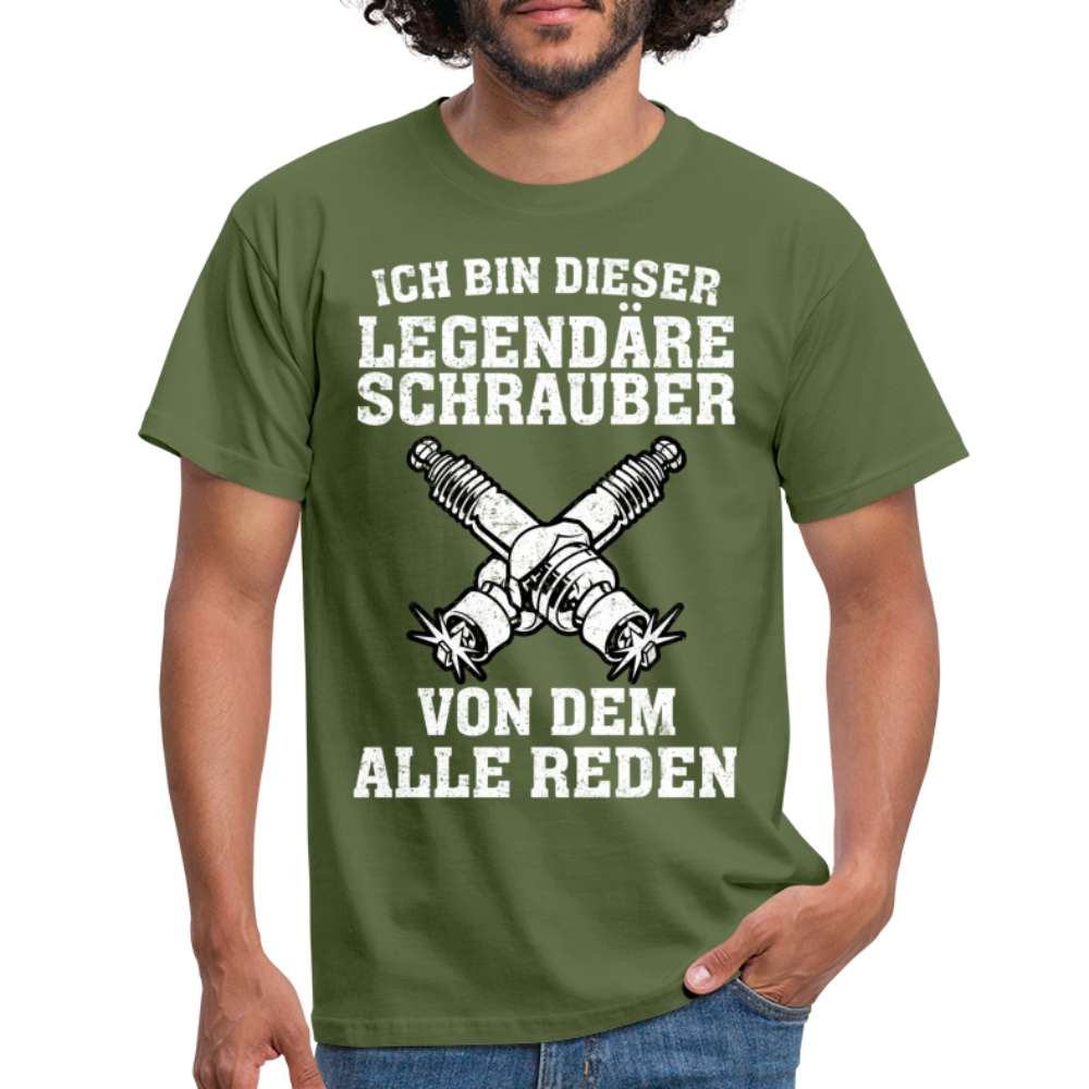 Mechaniker Ich bin dieser Schrauber von dem alle Reden Männer T-Shirt - Militärgrün