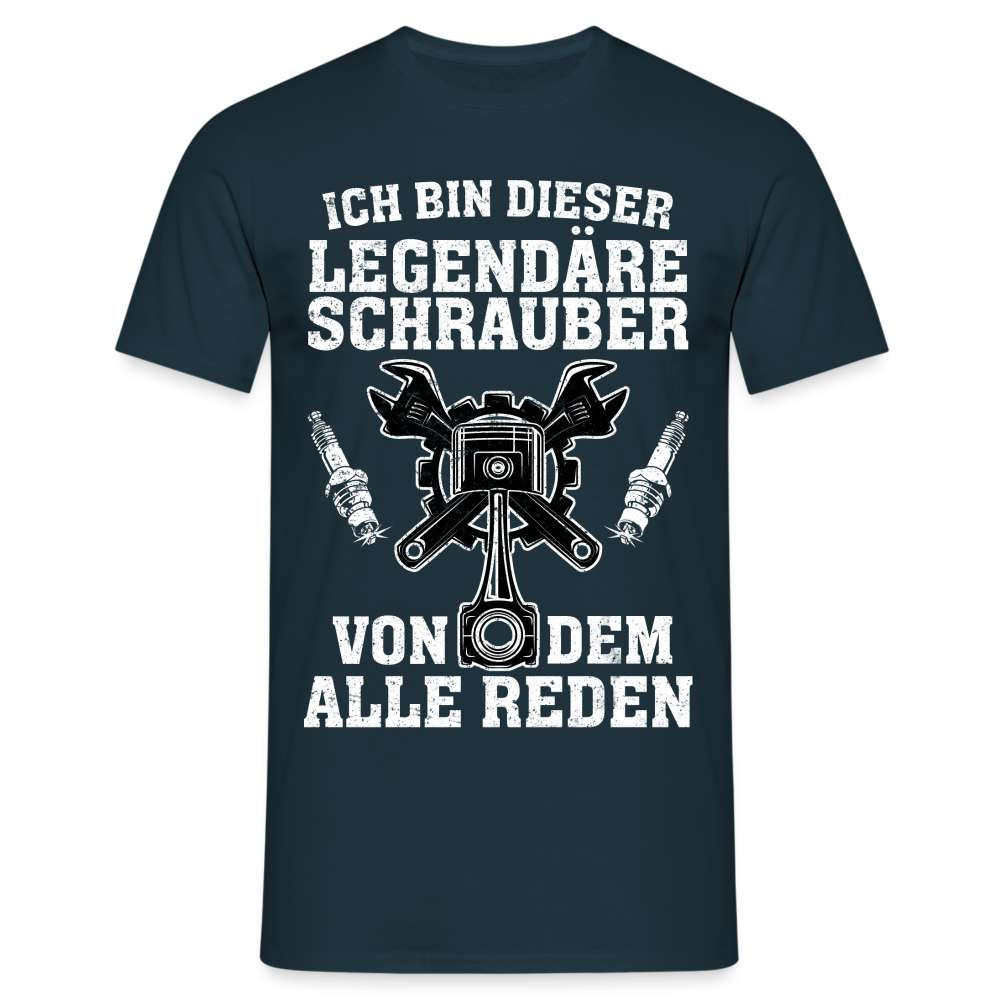 Mechaniker Ich bin dieser Schrauber von dem alle Reden Männer T-Shirt - Navy