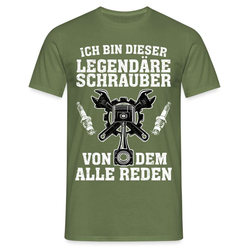 Mechaniker Ich bin dieser Schrauber von dem alle Reden Männer T-Shirt - Militärgrün