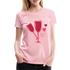 Wein Liebhaberin Wein Gläser und Herzen Frauen Premium T-Shirt - Hellrosa