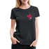 Wein Liebhaberin Wein Gläser und Herzen Frauen Premium T-Shirt - Schwarz