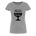 Wein Liebhaberin Wein ist meine Therapie  Frauen Premium T-Shirt - Grau meliert