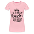Wein Liebhaberin Wein ist die Antwort - Wie war die Frage Frauen Premium T-Shirt - Hellrosa