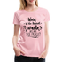 Wein Liebhaberin Wein ist die Antwort - Wie war die Frage Frauen Premium T-Shirt - Hellrosa