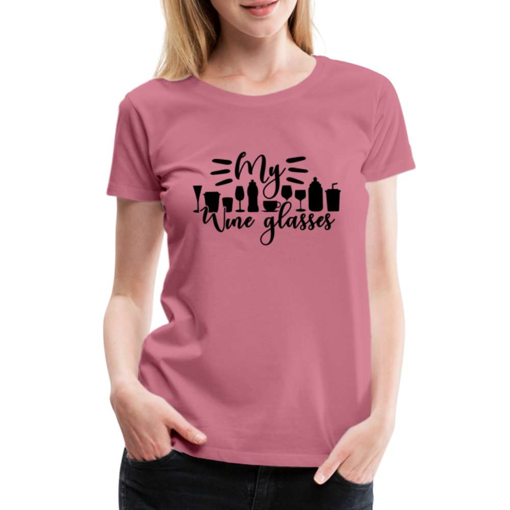 Wein Liebhaberin Meine Wein Gläser Frauen Premium T-Shirt - Malve