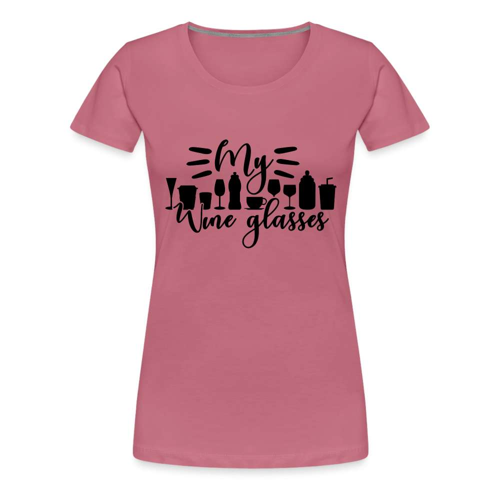 Wein Liebhaberin Meine Wein Gläser Frauen Premium T-Shirt - Malve