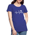 Wein Liebhaberin Wein EKG Herzschlag Frauen Premium T-Shirt - Königsblau