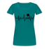 Wein Liebhaberin Wein EKG Herzschlag Frauen Premium T-Shirt - Divablau